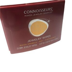 Connoisseurs Jewelry Wipes & Cloth Set – 2 Packs (50 Wipes) + Polishing Cloths